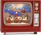 Christmas Snow Globes, Christmas Decorations Retro Style TV Lantern, Musical Snow Globes with Timer, Television Lighted Snow Globe for Thanksgiving Party Table Home Indoor Decor(Deer, Church)